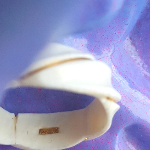 🌙Vintage Carved Bone 14k Ring - Picture 6 of 10
